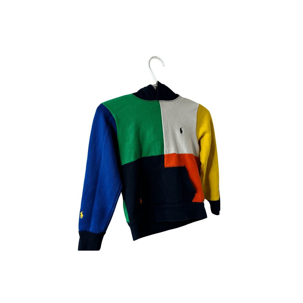 The POLO RALPH LAUREN Kids' Color Block Quad Pony Fleece Hoodie